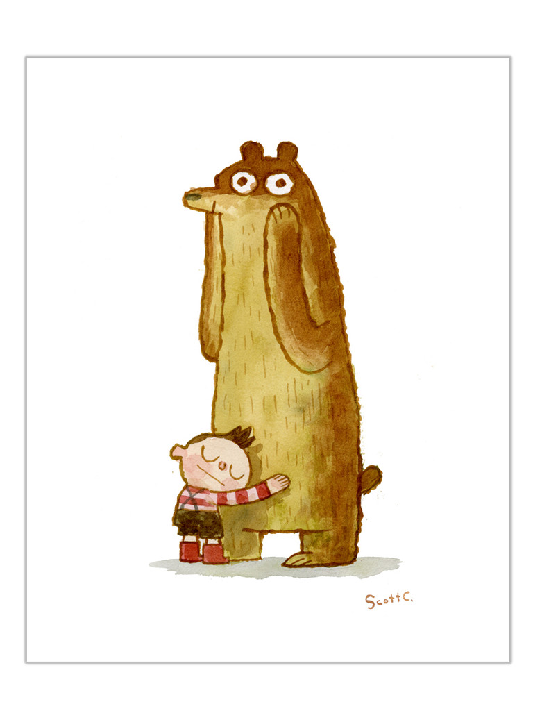 Hug Bear Print