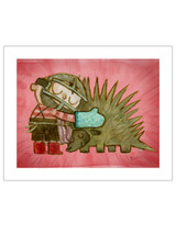 Spiky Hug Print
