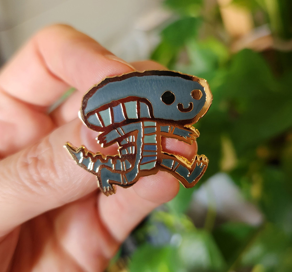 Limited Edition Color Variant Alien on the Move Enamel Pin