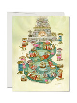 Cozy Otters Greeting Card