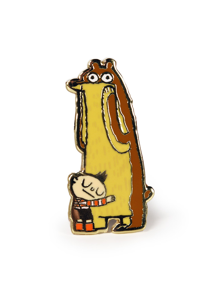 Hug Bear Enamel Pin