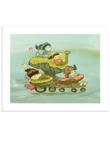 Coral Cars: Mermaids Print