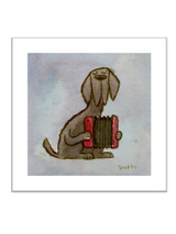 Accordion Dog Print