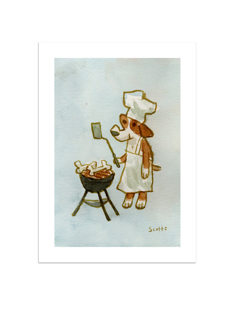BBQ Dog Print