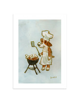 BBQ Dog Print