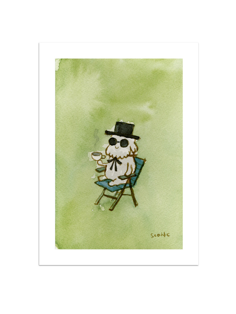 Tea Dog Print