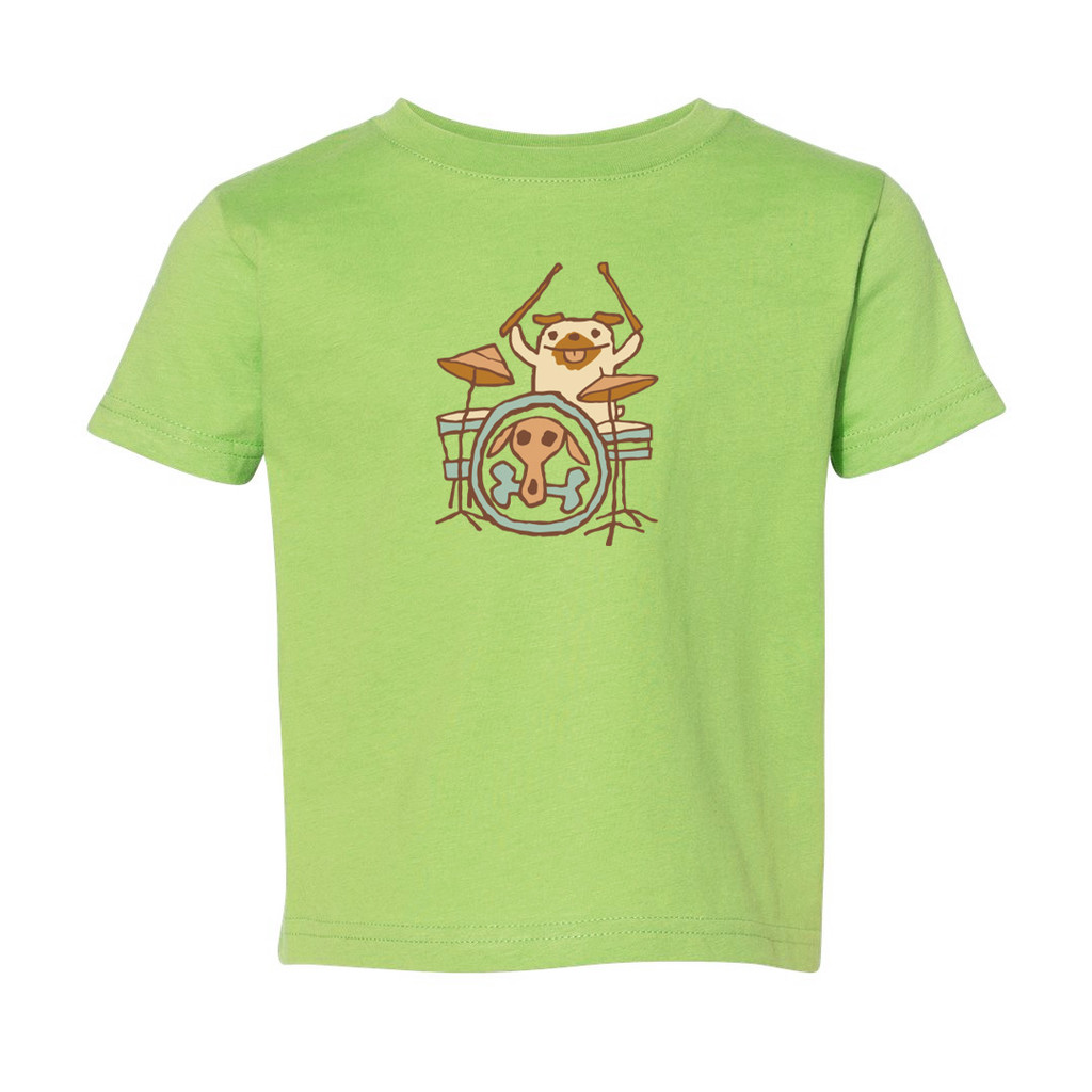Drummer Dog Toddler Tee