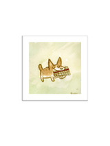 Pan Flute Dog Print