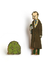 Great Showdowns Pin Set #3: The Groundhog and The Newsperson