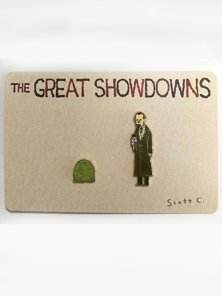 Great Showdowns Pin Set #3: The Groundhog and The Newsperson