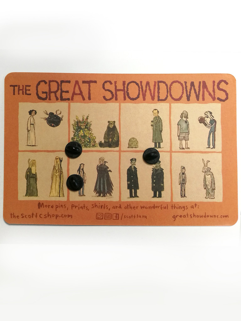 Great Showdowns Pin Set #3: The Groundhog and The Newsperson