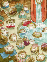 Hedgehog Water Park Print
