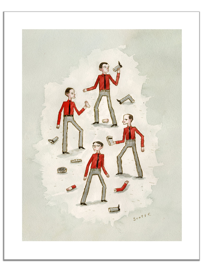 Scattered Parts Print