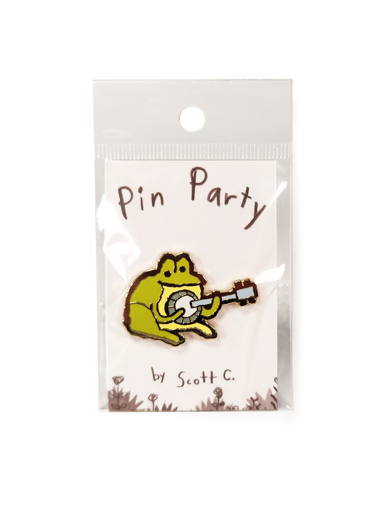 Banjo Frog Pin