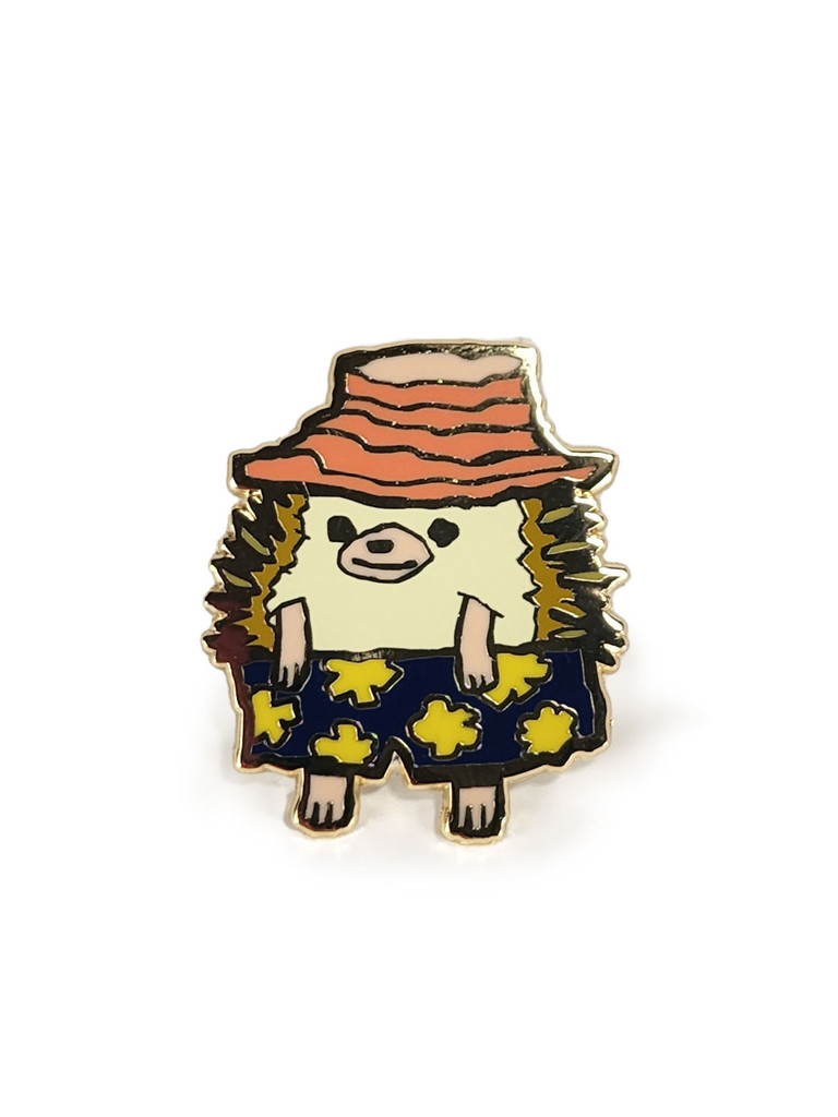 Vacation Hedgehog Enamel Pin