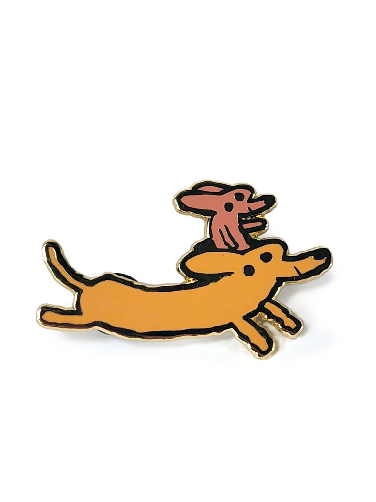 Puppy Ride Enamel Pin
