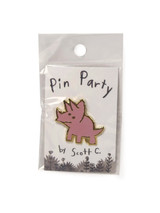 Triple Horner Enamel Pin