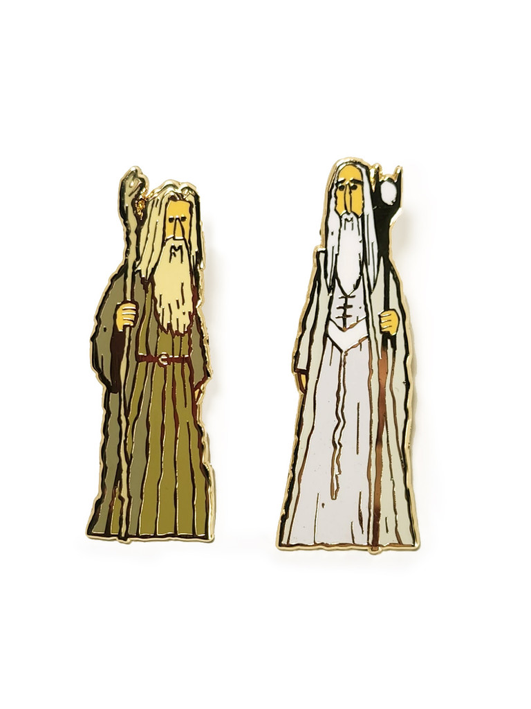 Great Showdowns Pin Set: The White and The Gray