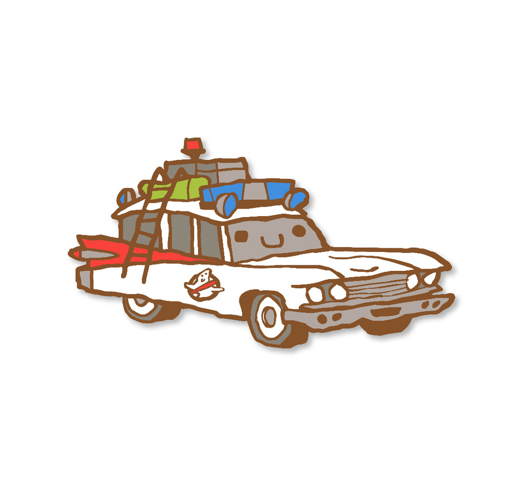 Ghost Gathering Car Enamel Pin