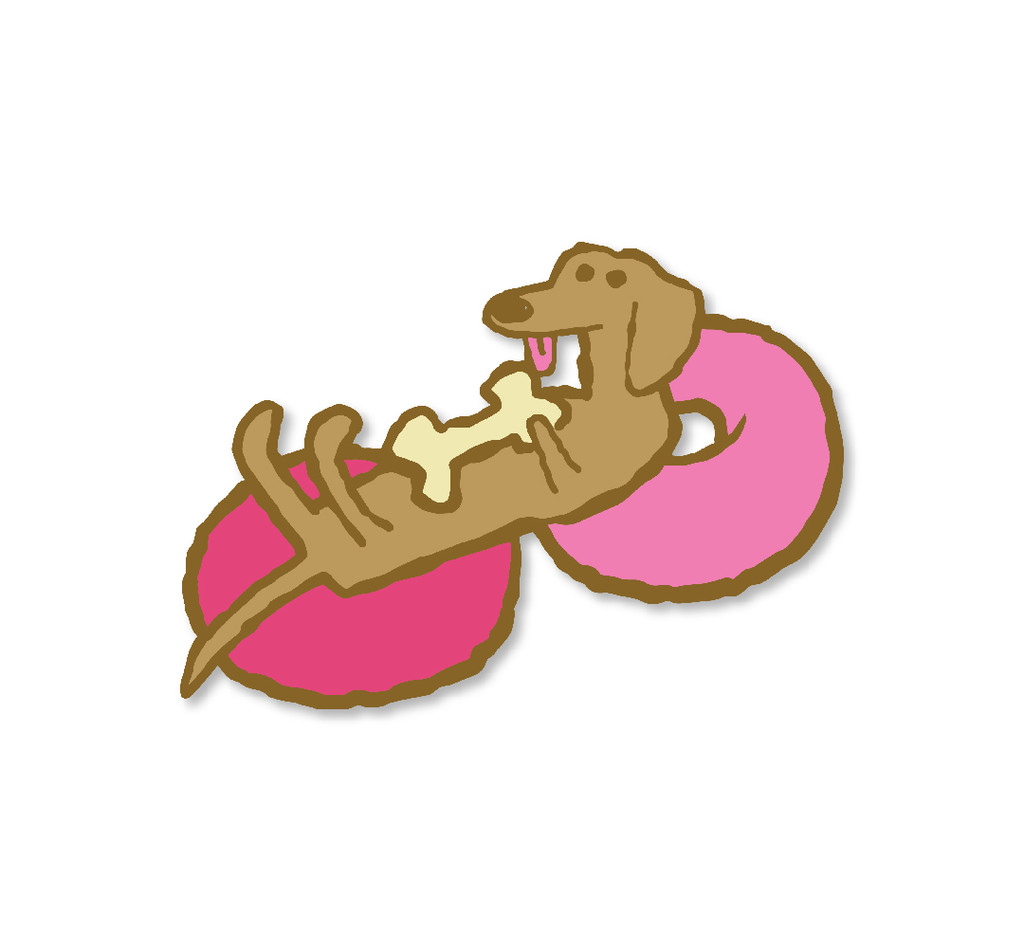 Weiner Dog Tuber Enamel Pin