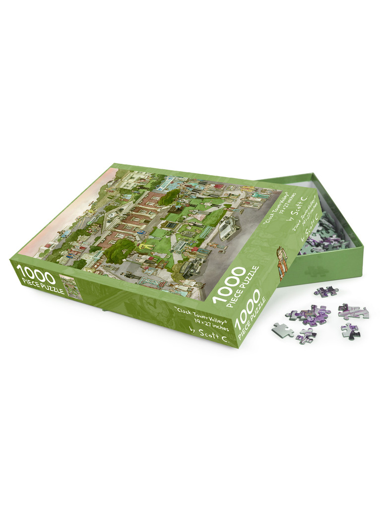 Clock Tower Valley 1,000 Piece Puzzle