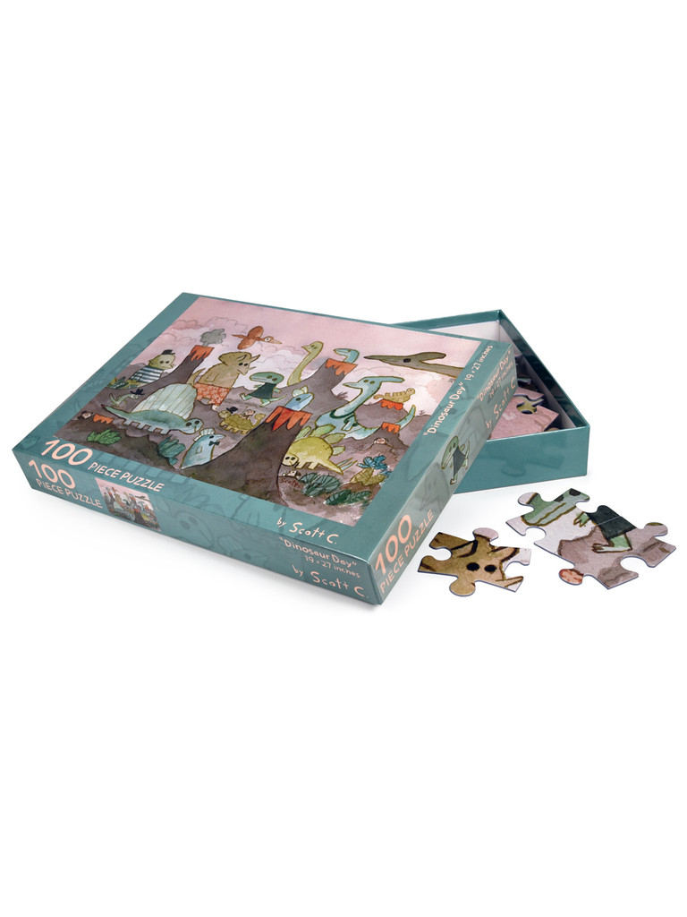 Dinosaur Day 100 Piece Puzzle