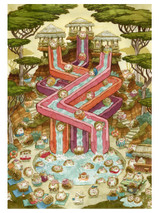 Hedgehog Waterpark 500 piece puzzle