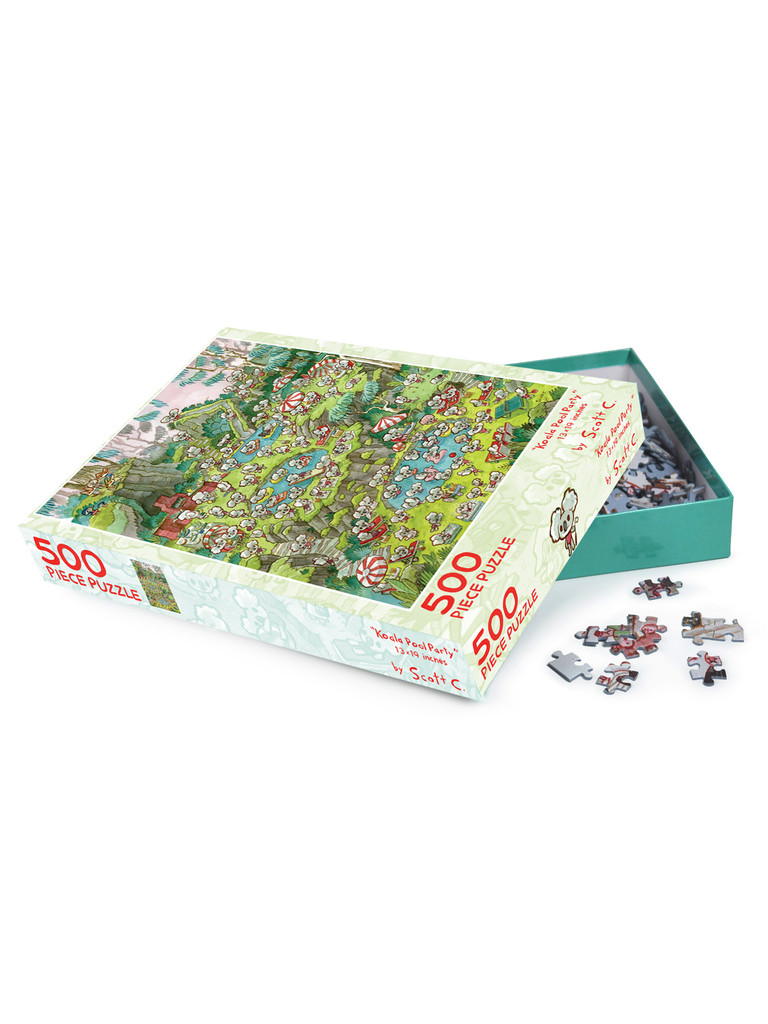 Koala Pool Party 500 Piece Puzzle