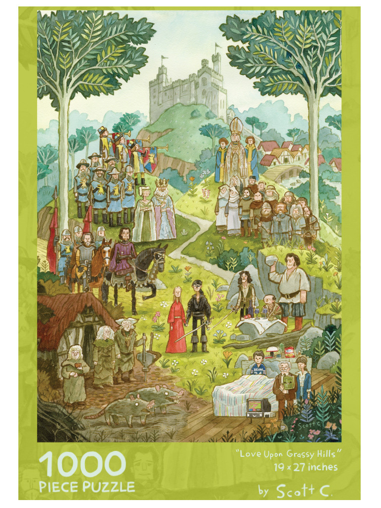 Love Upon Grassy Hills 1,000 Piece Puzzle