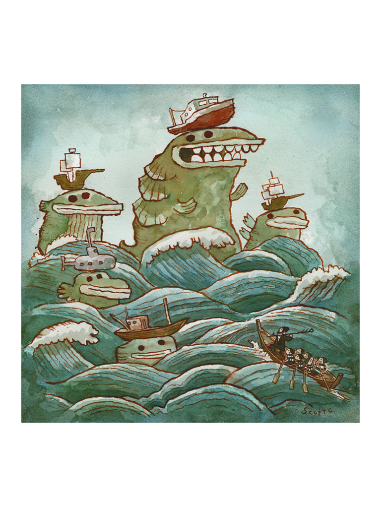 Serpents Of The Sea 500 piece puzzle