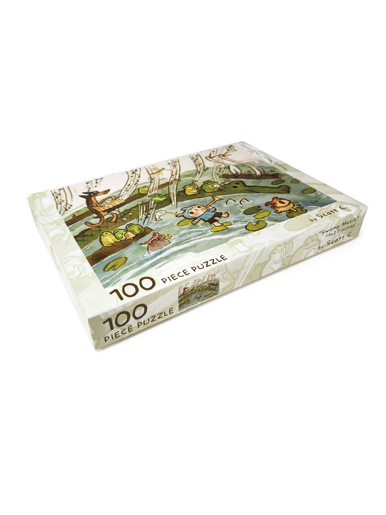 Swamp Music 100pc puzzle by Scott C box photo