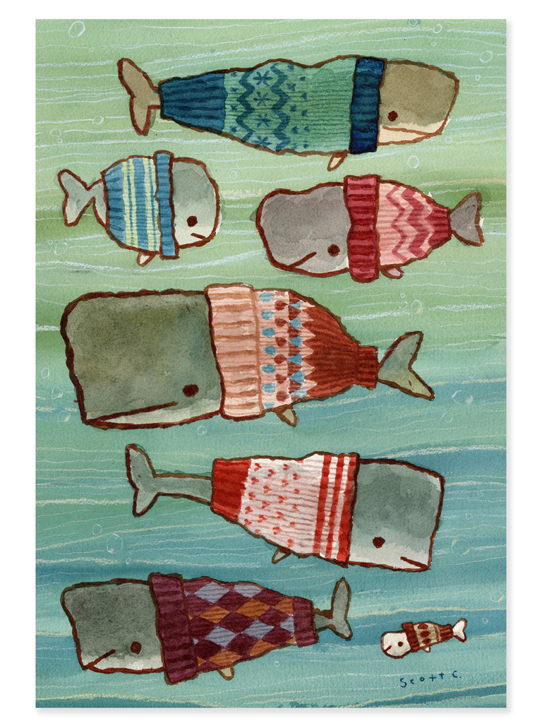 Whale Sweaters 500 piece puzzle