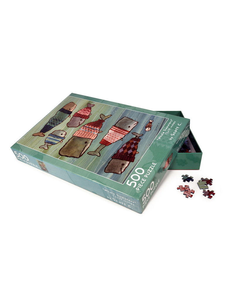 Whale Sweaters 500 piece puzzle