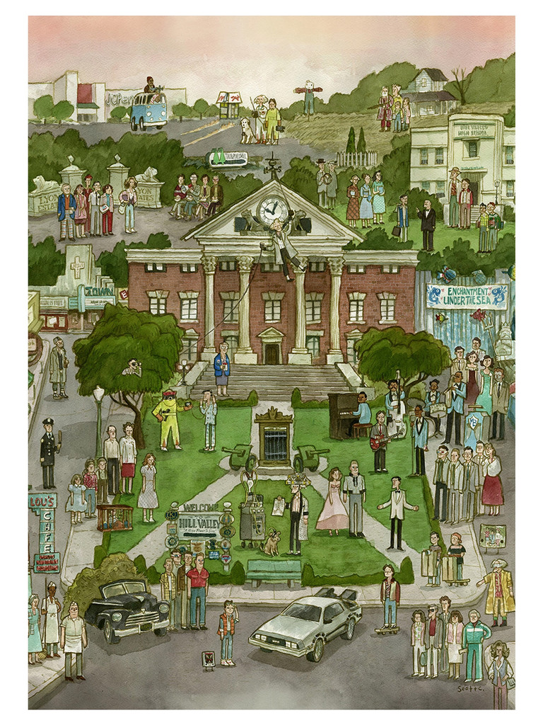 Clock Tower Valley 1,000 Piece Puzzle