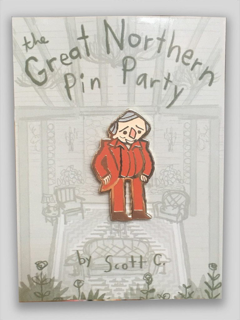 Man in Red Enamel Pin