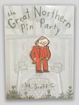 Man in Red Enamel Pin