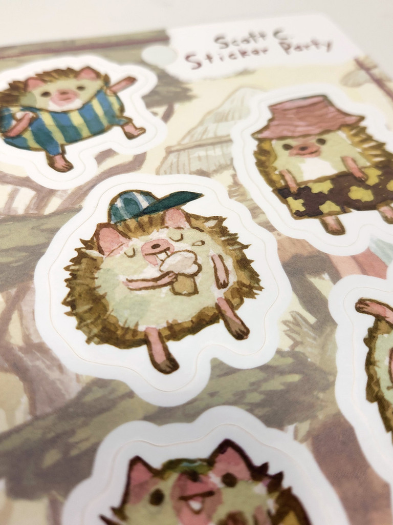Hedgehog Sticker Sheet
