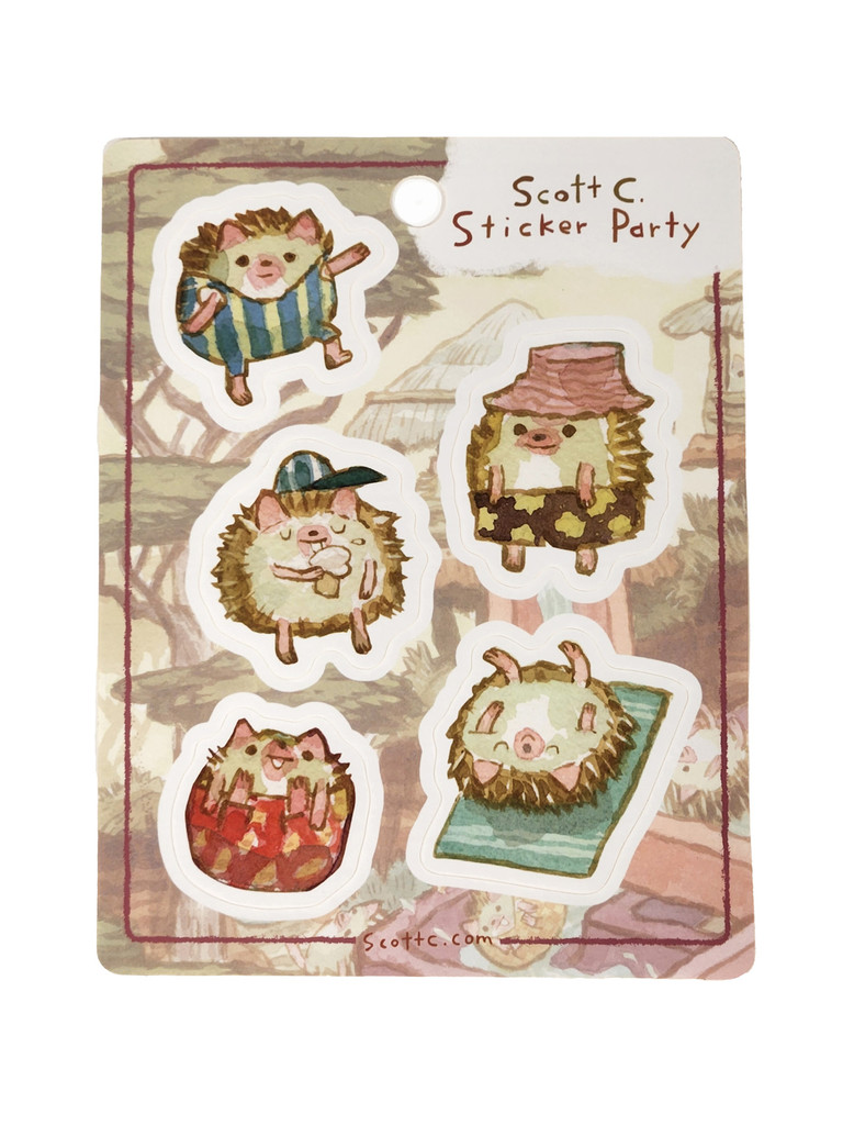 Hedgehog Sticker Sheet