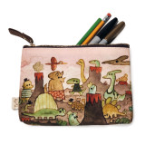 Scott C Dino Days pouch with pens and pencils