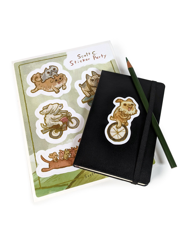 Dogs-on-the-Go Sticker Sheet