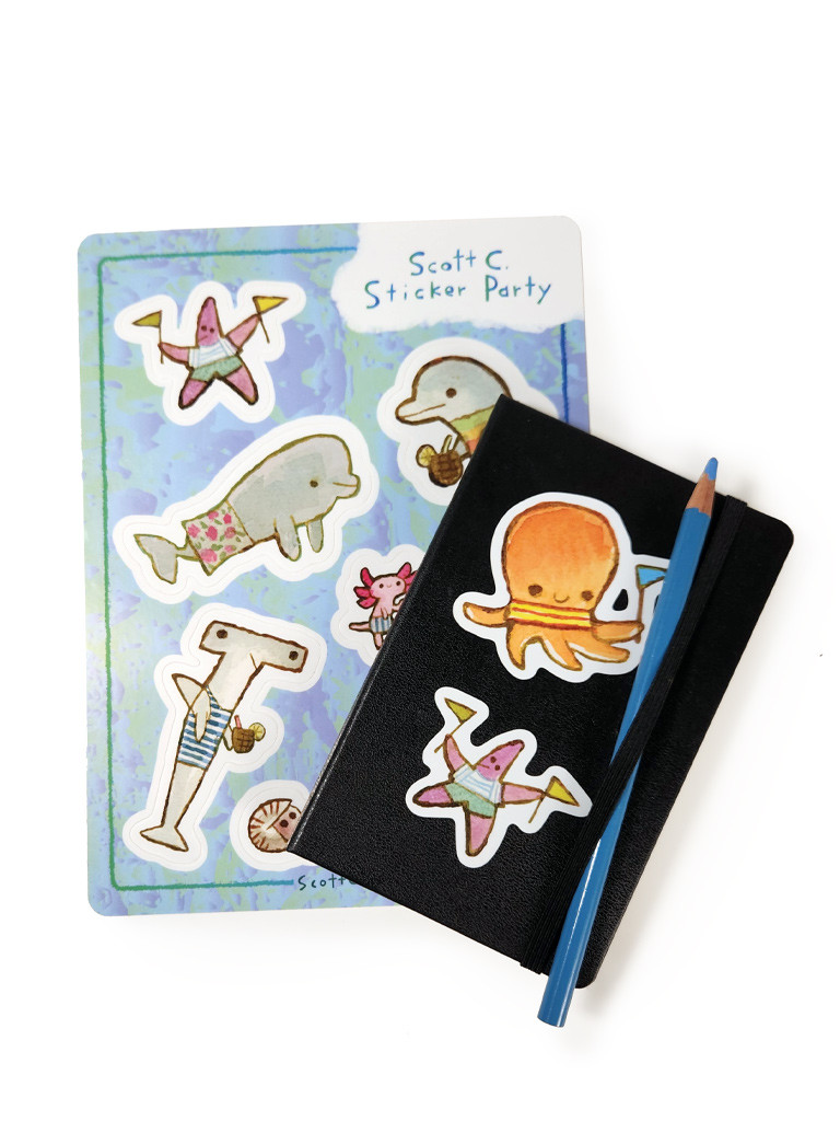 Ocean Life Sticker Sheet