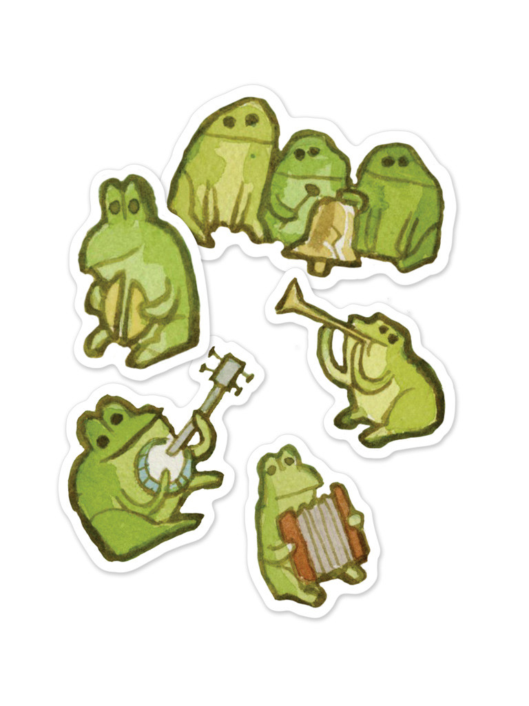 Frog Band Sticker Sheet
