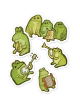 Frog Band Sticker Sheet