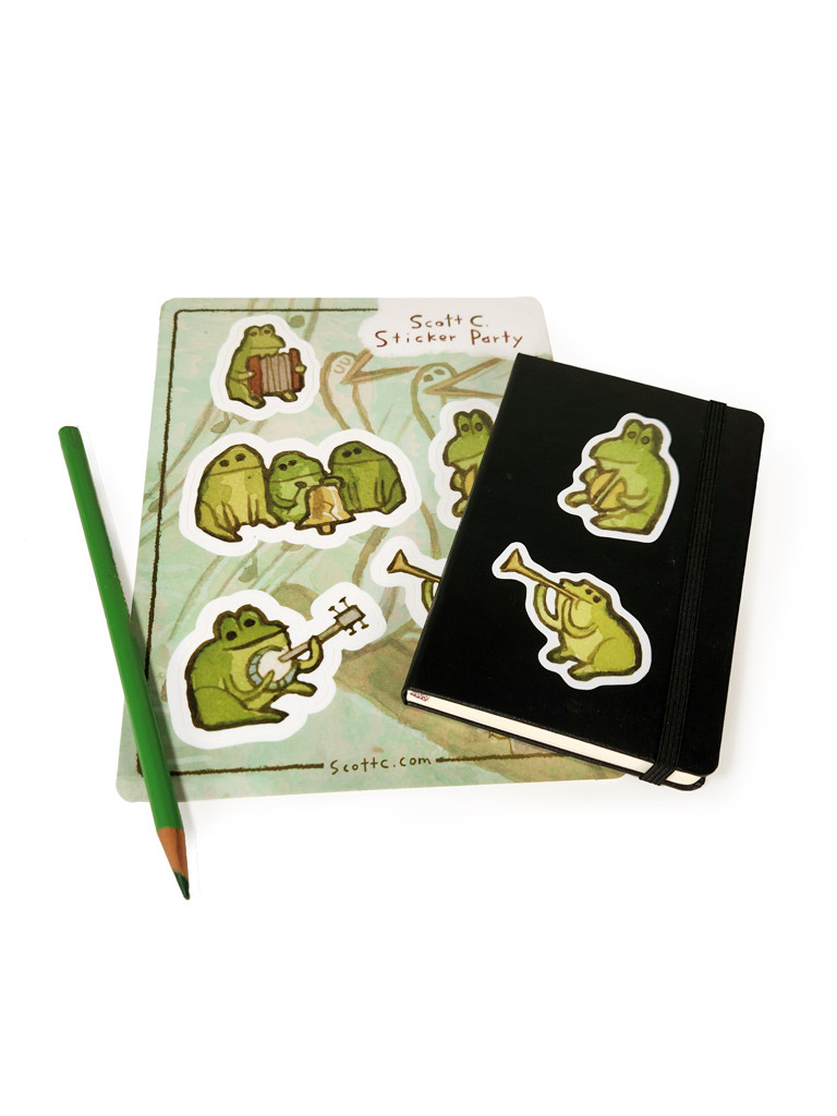 Frog Band Sticker Sheet