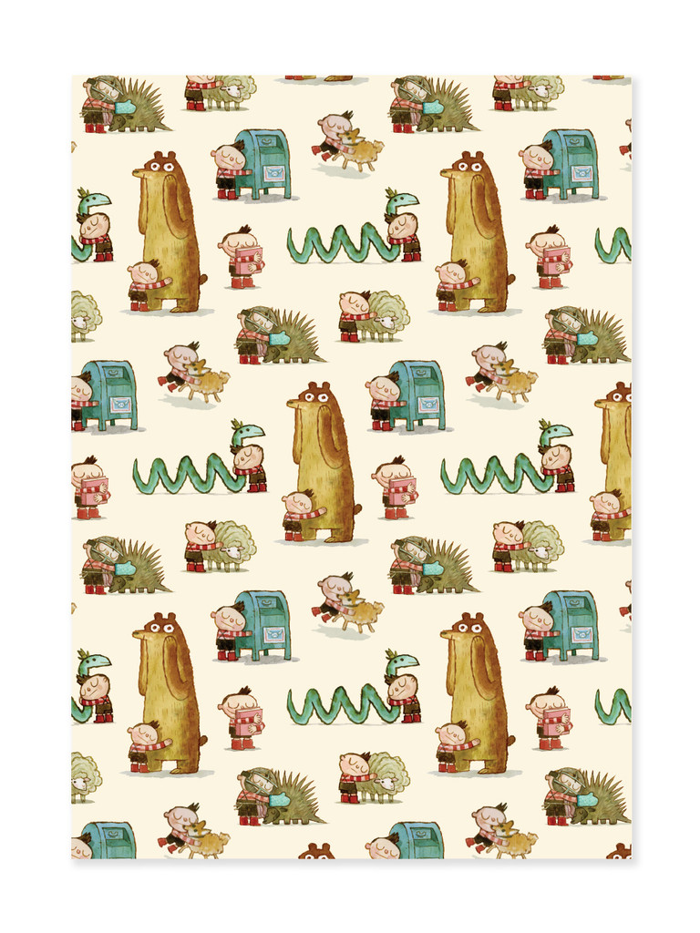 Hug Machine Hug Party Tea Towel