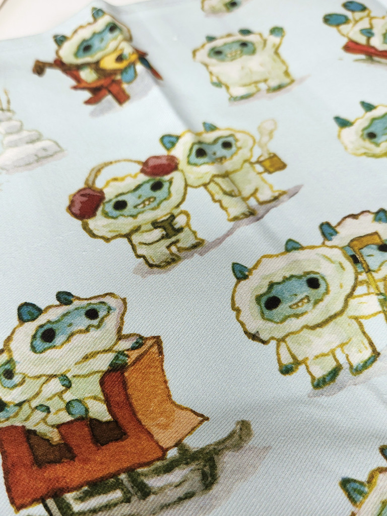 Snow Creatures Tea Towel