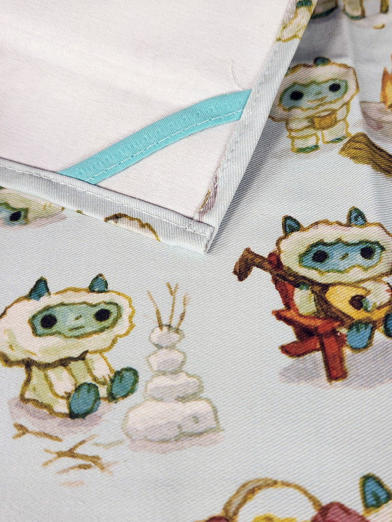 Snow Creatures Tea Towel
