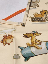 Dogs On The Go Tea Towel