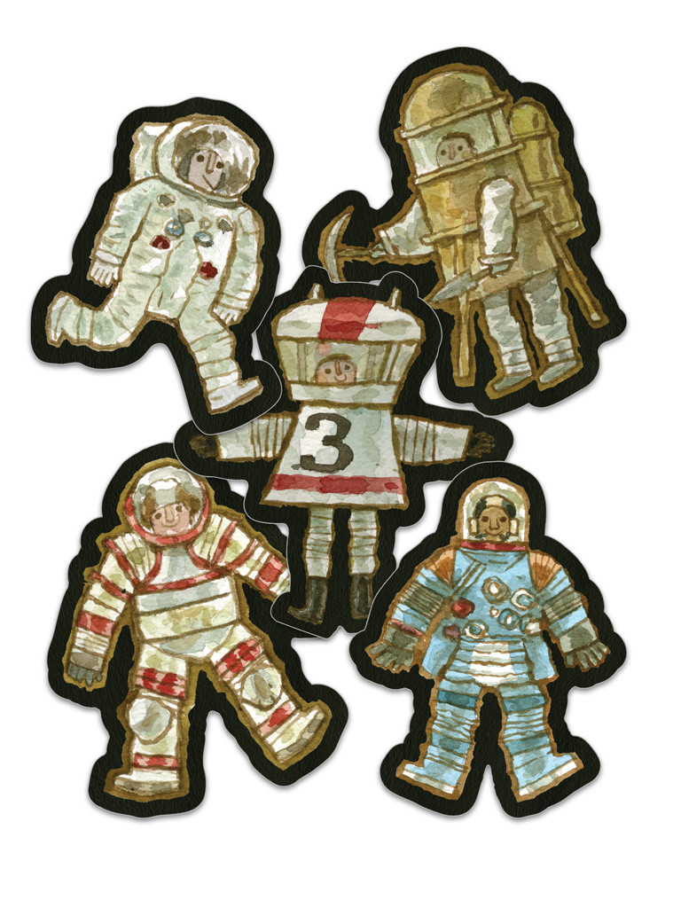 Spacesuits Sticker Pack