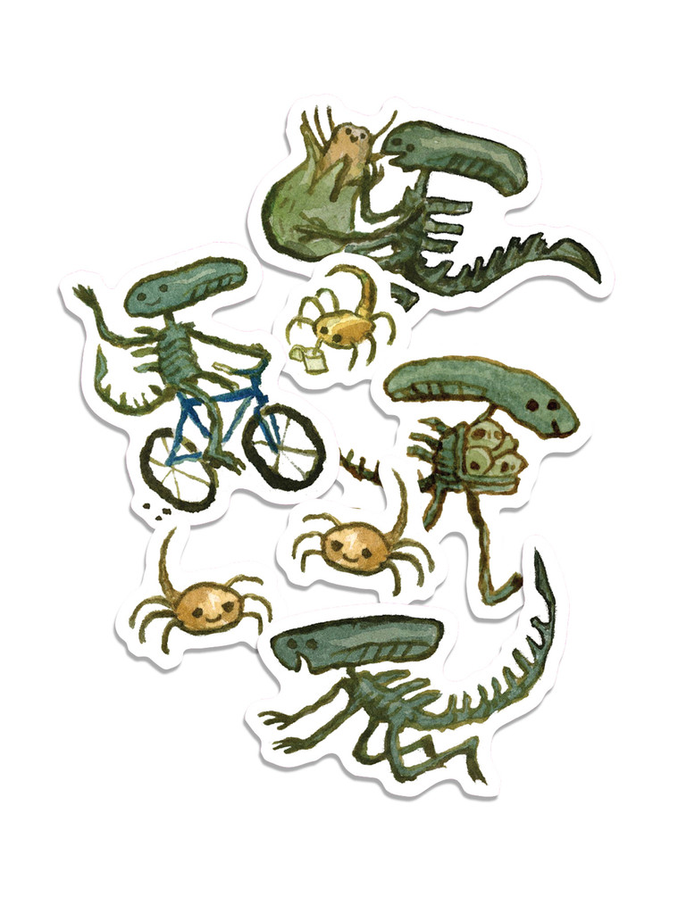 Life On Planet Alien Sticker Pack